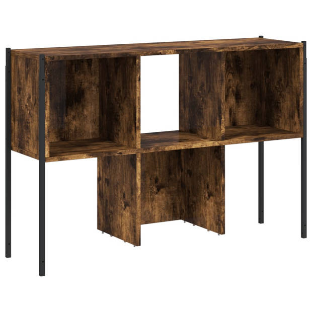 vidaXL Boekenkast 102x28x172 cm bewerkt hout gerookt eikenkleurig