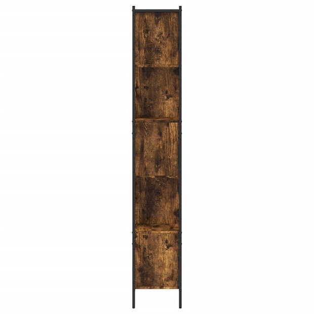 vidaXL Boekenkast 102x28x172 cm bewerkt hout gerookt eikenkleurig