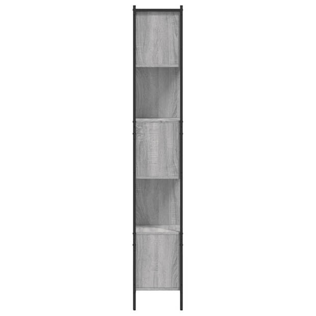 vidaXL Boekenkast 102x28x172 cm bewerkt hout grijs sonoma eikenkleurig