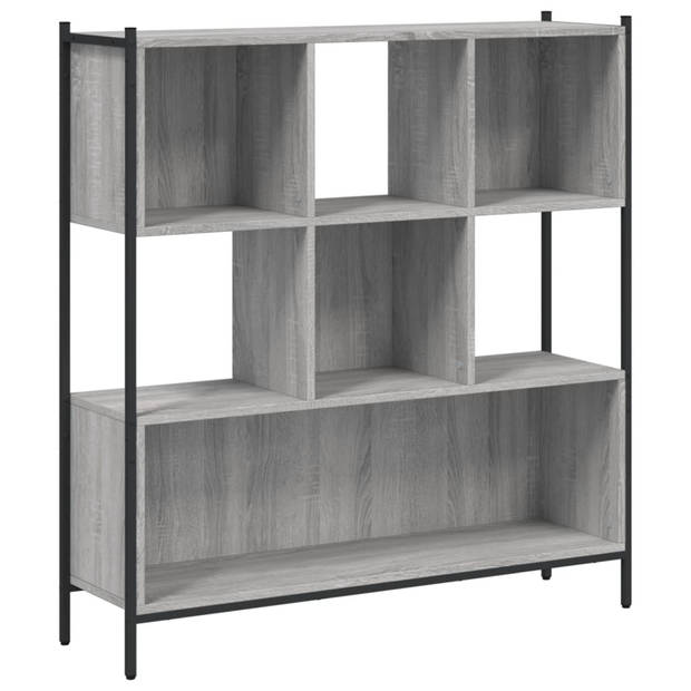 vidaXL Boekenkast 102x28x172 cm bewerkt hout grijs sonoma eikenkleurig