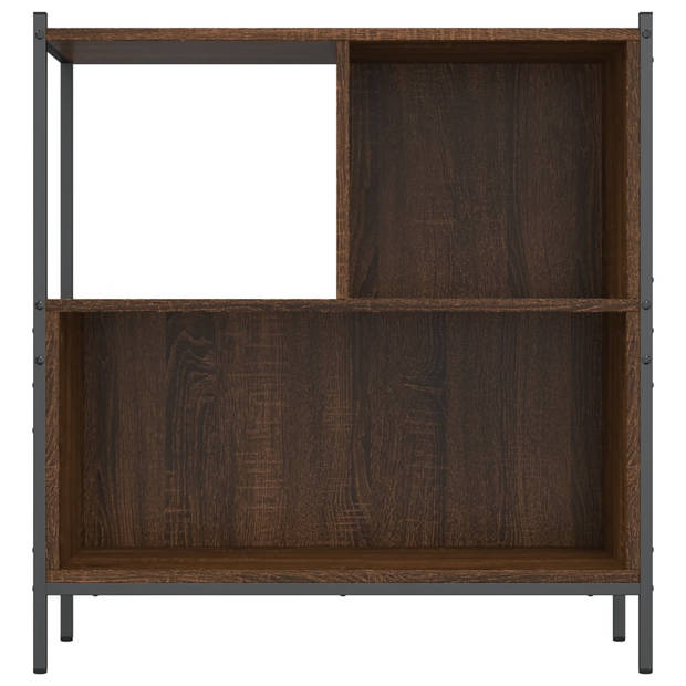 vidaXL Boekenkast 72x28x77,5 cm bewerkt hout bruin eikenkleur