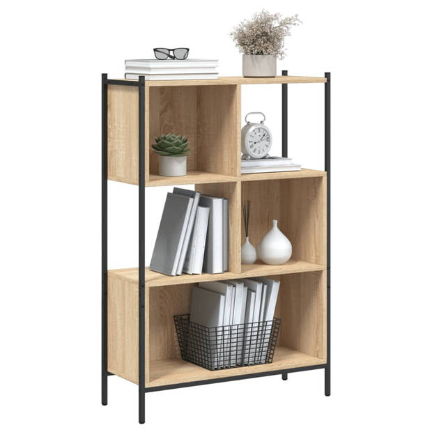 vidaXL Boekenkast 72x28x109 cm bewerkt hout sonoma eikenkleurig