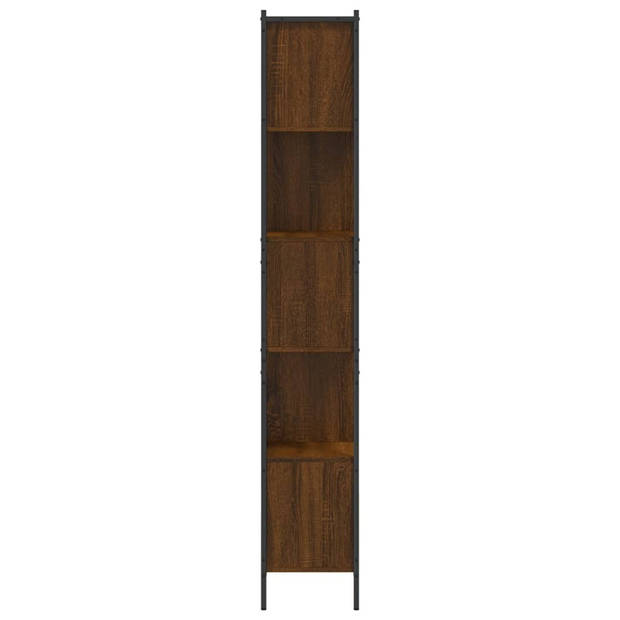 vidaXL Boekenkast 72x28x172 cm bewerkt hout bruin eikenkleur