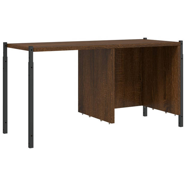 vidaXL Boekenkast 72x28x172 cm bewerkt hout bruin eikenkleur