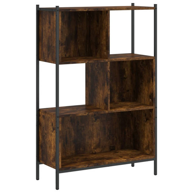 vidaXL Boekenkast 72x28x109 cm bewerkt hout gerookt eikenkleurig