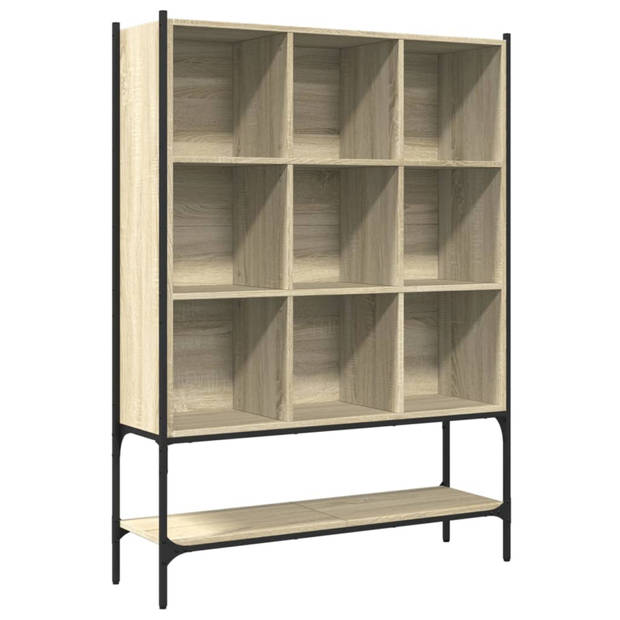 vidaXL Boekenkast 102x30x141,5 cm bewerkt hout sonoma eikenkleurig