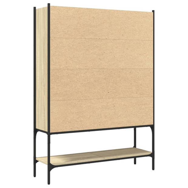 vidaXL Boekenkast 102x30x141,5 cm bewerkt hout sonoma eikenkleurig