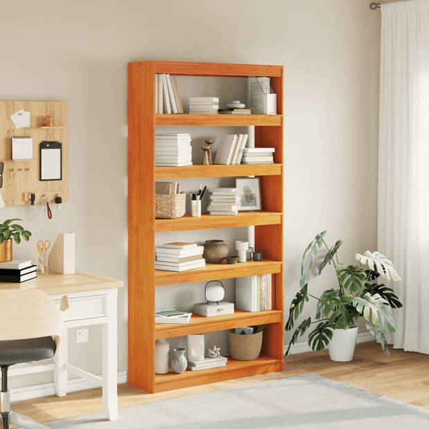 vidaXL Boekenkast / kamerscherm 100x30x199,5 cm massief grenenhout