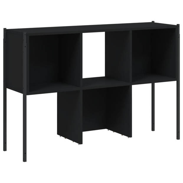 vidaXL Boekenkast 102x28x172 cm bewerkt hout zwart