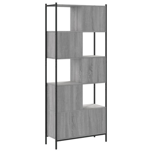 vidaXL Boekenkast 72x28x172 cm bewerkt hout grijs sonoma eikenkleurig