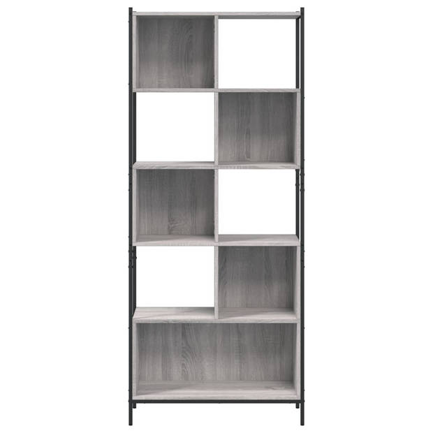 vidaXL Boekenkast 72x28x172 cm bewerkt hout grijs sonoma eikenkleurig