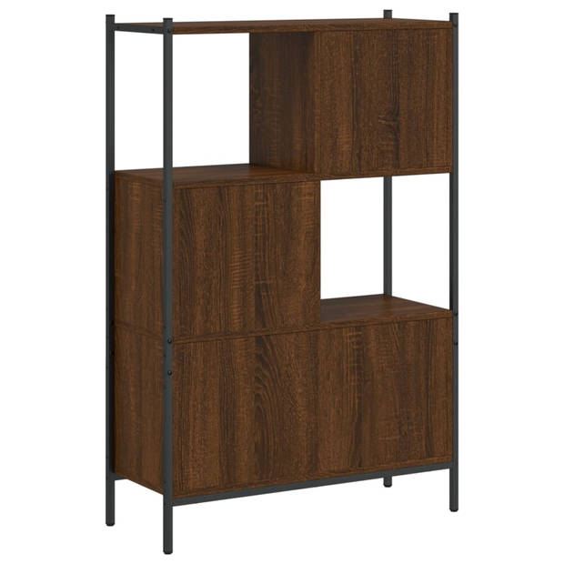 vidaXL Boekenkast 72x28x109 cm bewerkt hout bruin eikenkleur