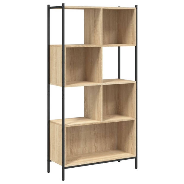 vidaXL Boekenkast 72x28x172 cm bewerkt hout sonoma eikenkleurig