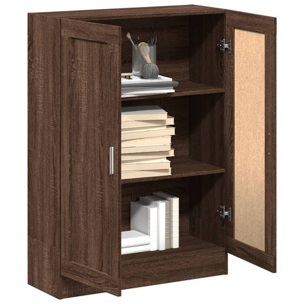 vidaXL Boekenkast 82,5x30,5x115 cm bewerkt hout bruin eikenkleur