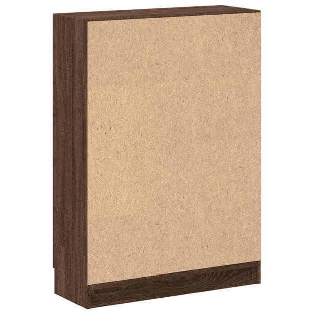 vidaXL Boekenkast 82,5x30,5x115 cm bewerkt hout bruin eikenkleur