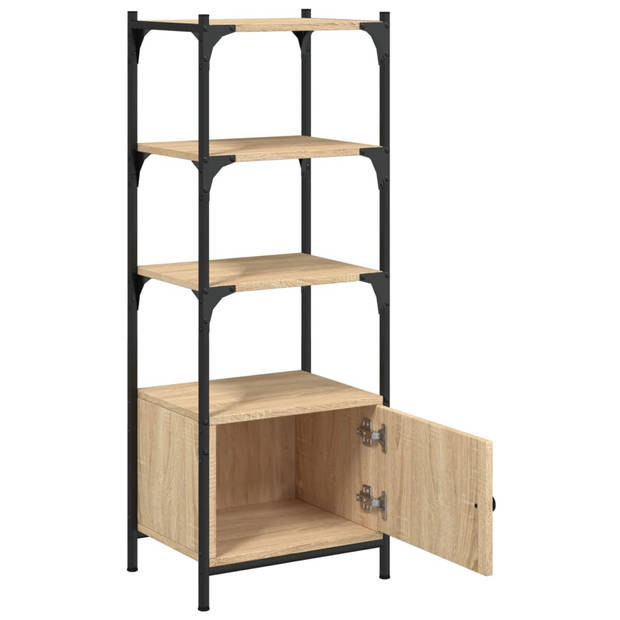 vidaXL Boekenkast 3-laags 41x30x109,5 cm bewerkt hout sonoma eiken