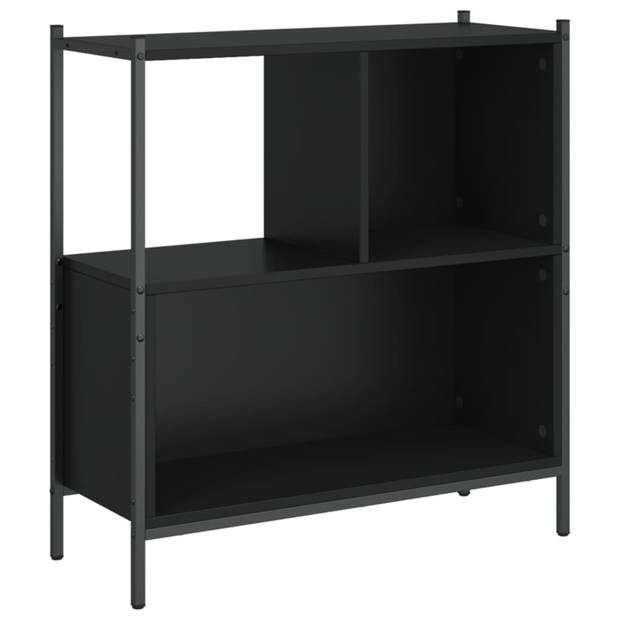 vidaXL Boekenkast 72x28x77,5 cm bewerkt hout zwart