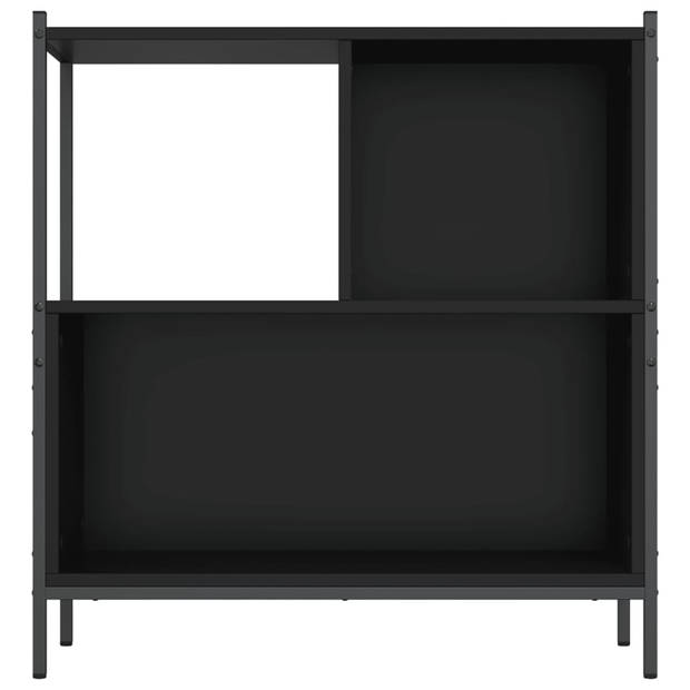 vidaXL Boekenkast 72x28x77,5 cm bewerkt hout zwart