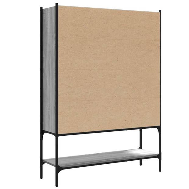 vidaXL Boekenkast 102x30x141,5 cm bewerkt hout grijs sonoma eikenkleur