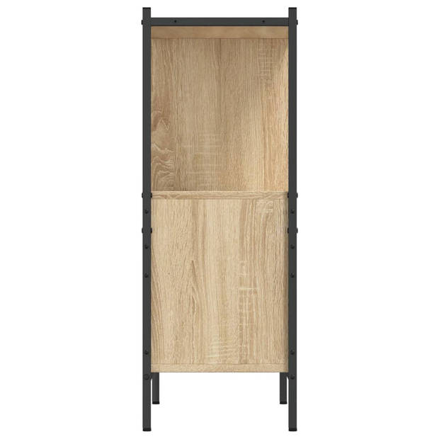 vidaXL Boekenkast 72x28x77,5 cm bewerkt hout sonoma eikenkleurig