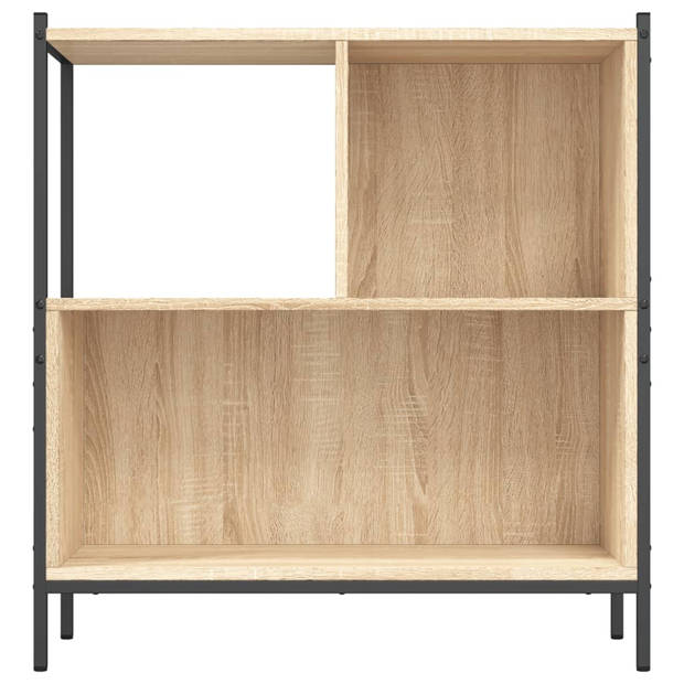 vidaXL Boekenkast 72x28x77,5 cm bewerkt hout sonoma eikenkleurig