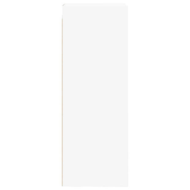 vidaXL Wandkast met glazen deuren 35x37x100 cm wit