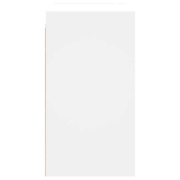 vidaXL Wandkast met glazen deuren 68x37x68,5 cm wit