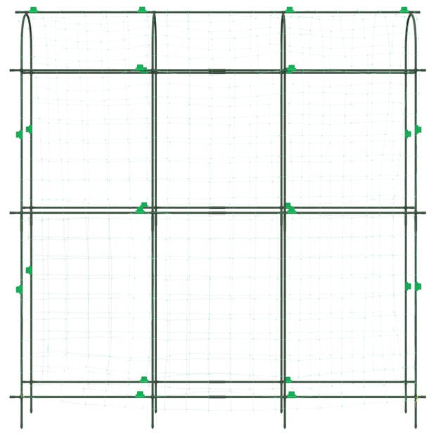 vidaXL Plantenklimrekken 3 st U-frame staal