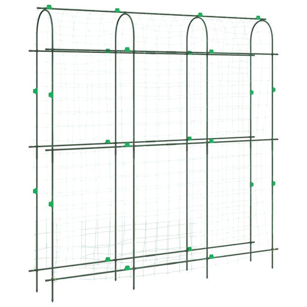 vidaXL Plantenklimrekken 3 st U-frame staal