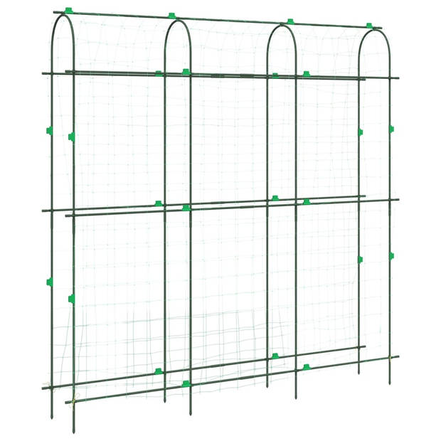 vidaXL Plantenklimrekken 3 st U-frame staal