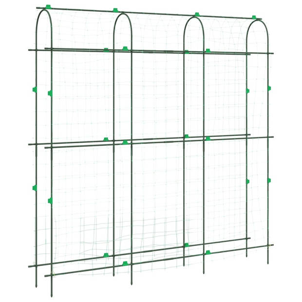 vidaXL Plantenklimrekken 4 st U-frame staal