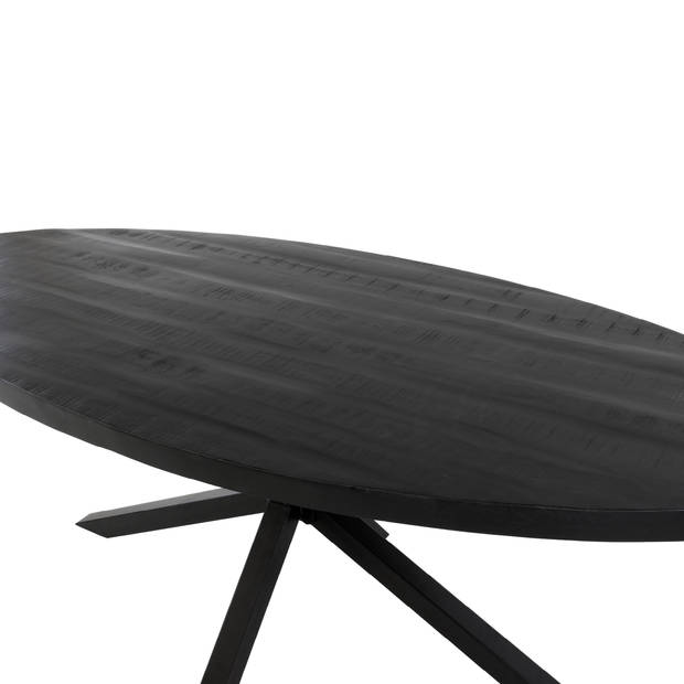 Kick eettafel Dax ovaal - 240cm - Zwart