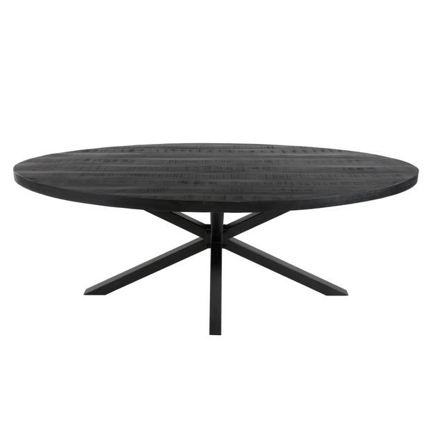 Kick eettafel Dax ovaal - 210cm - Zwart