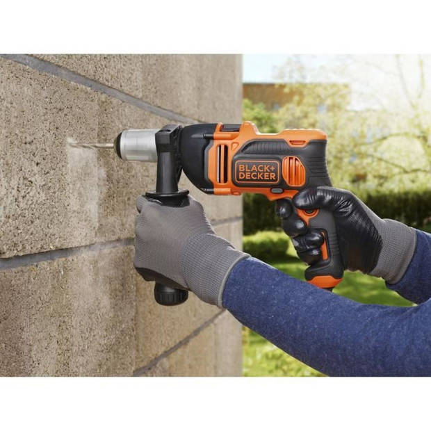 BLACK + DECKER BEH850-QS Boorhamer met snoer - 850W - 54.400 cps/min - Dieptegeleider - Zijhandgreep