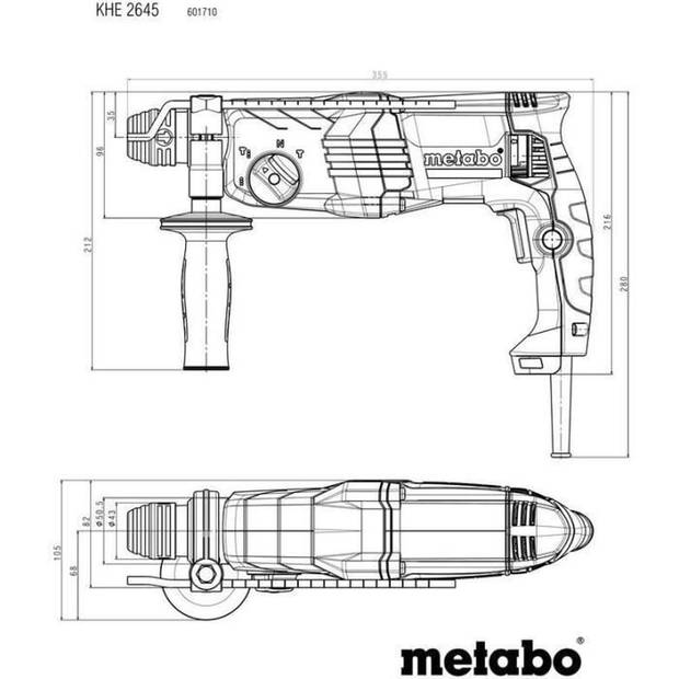 Combinatieboorhamer - METABO - KHE 2645