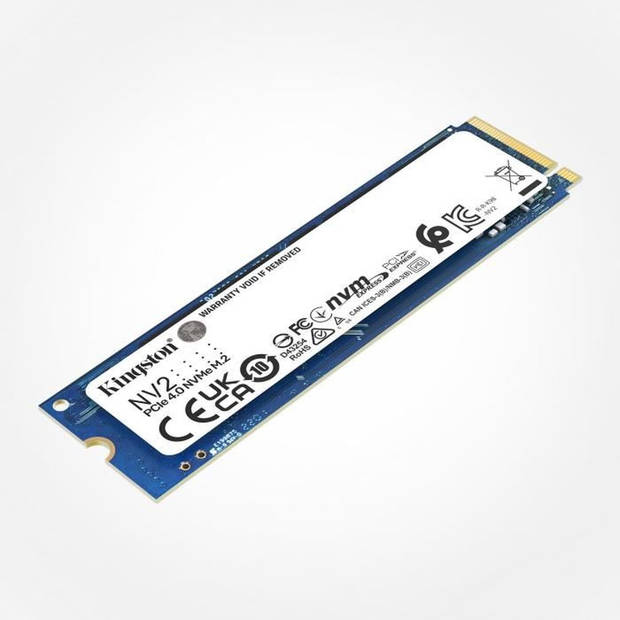 Kingston Technology Hard Disk - SSD NV2 - 2to Internal - M.2 2280 PCIE 4.0 NVME - Bleu