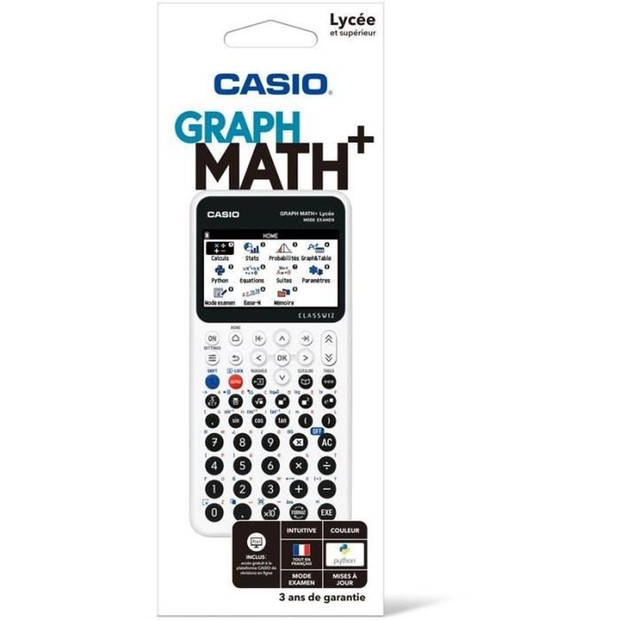 Casio grafische rekenmachine - Middelbare school - Wiskunde+ - Wit