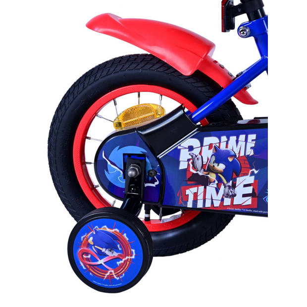 Sonic Prime Kinderfiets - Jongens - 12 inch - Blauw Rood