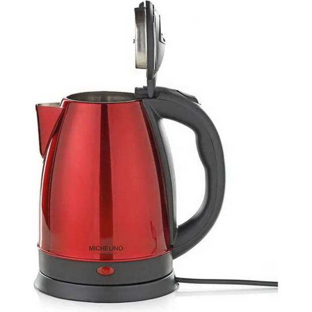 Michelino 74316 - Waterkoker - 1.8Liter - 1800W - Rood/Zwart