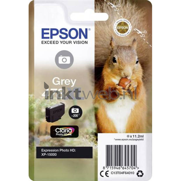 Epson 478XL foto grijs cartridge