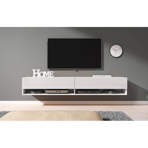 Meubella TV-Meubel Asino - Wit - 180 cm