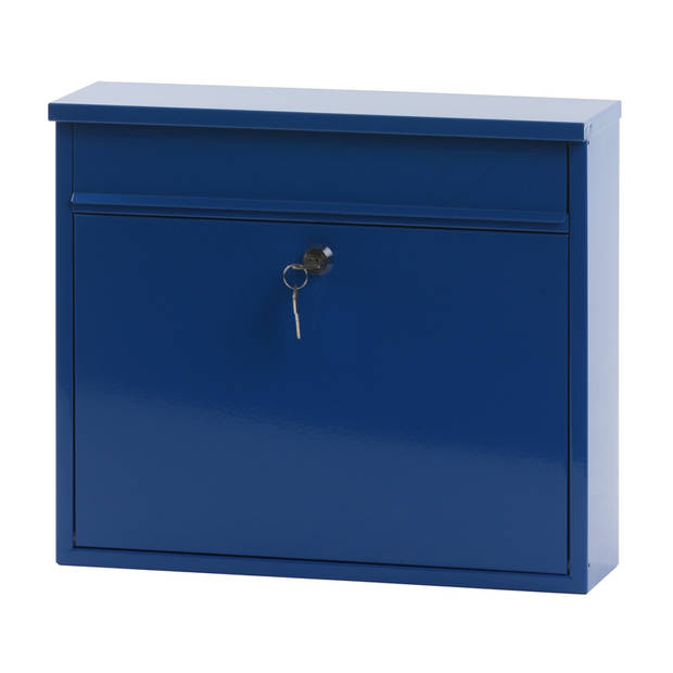 V-part - Wandbrievenbus Granadan - Galvanized steel Powder Coated - blauw