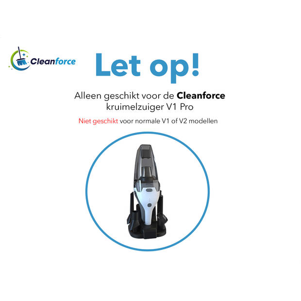 Cleanforce HEPA filter voor Kruimelzuiger Pro - Set van 2 Stuks - Wasbare HEPA filter