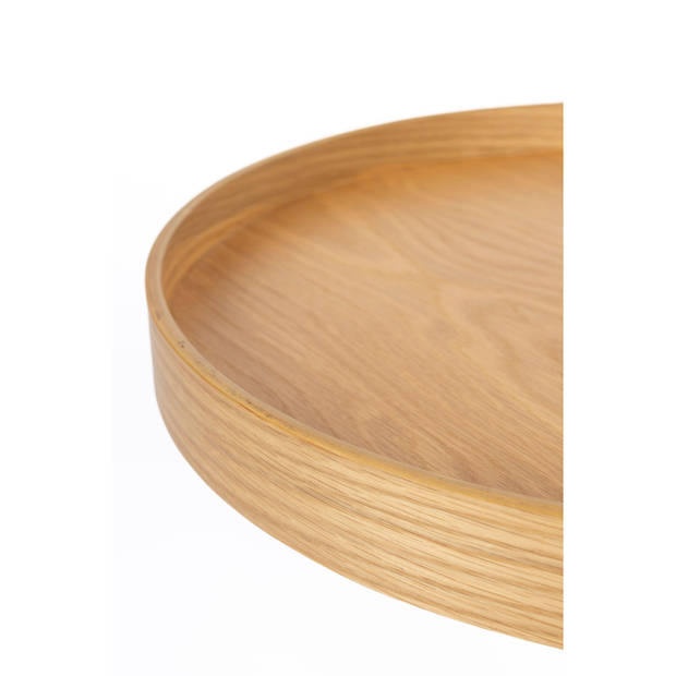 Housecraft Yuri Bijzettafel Rond Hout 45x45 cm (S) Eiken - Bruin