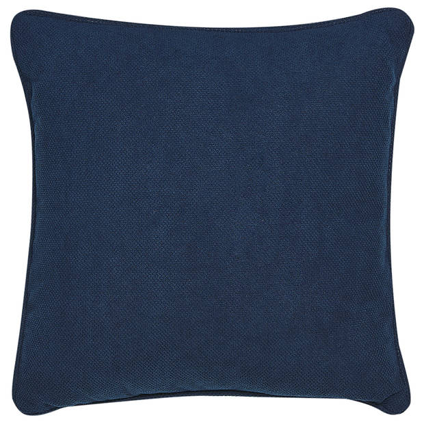 Beliani CHARMES - Chaise longue-Blauw-Polyester