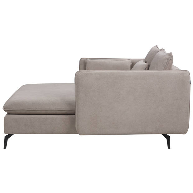 Beliani CHARMES - Chaise longue-Beige-Polyester