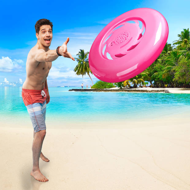 Axxion AFB-100PK Bluetooth speaker "Frisbee" - Roze