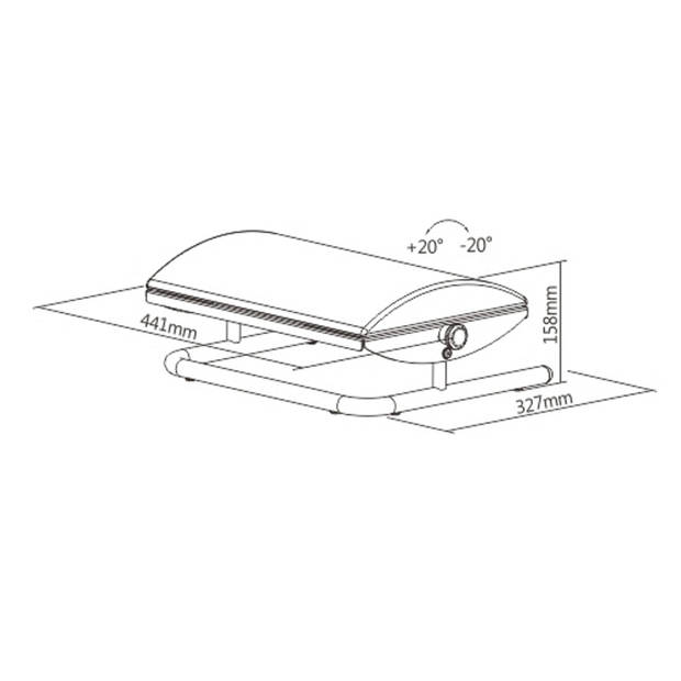 Voetensteun ergonomisch kantelbaar - voetenbankje onder bureau