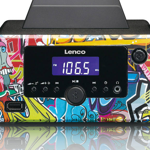 Micro-set met FM Radio, Bluetooth®, USB en AUX ingang Lenco Multi kleuren