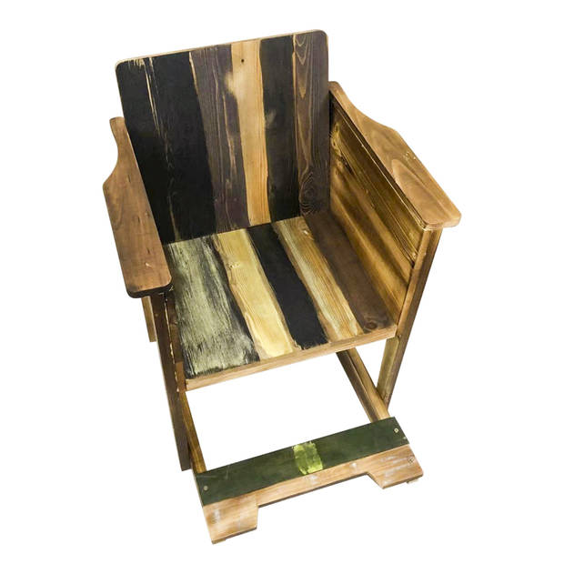 Schommelstoel hout kinderen Scrapie gerecycled sloophout scrapwood design stijl